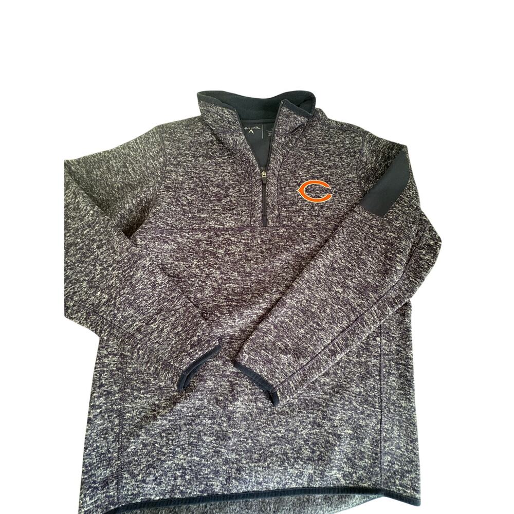 Blue Antiqua 1/4 zip fleece Chicago Bears Size Large
